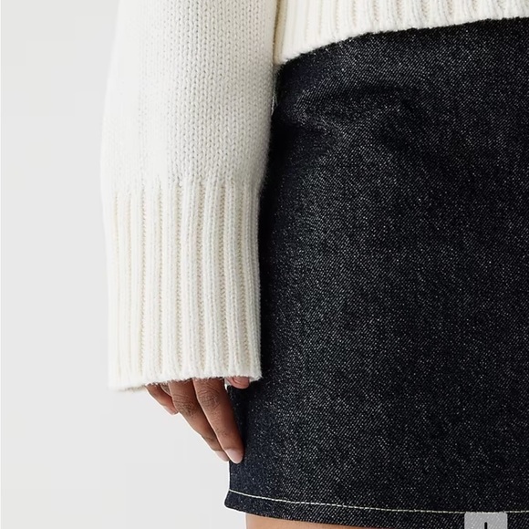 J crew roll neck sweater ivory white - Picture 4 of 5